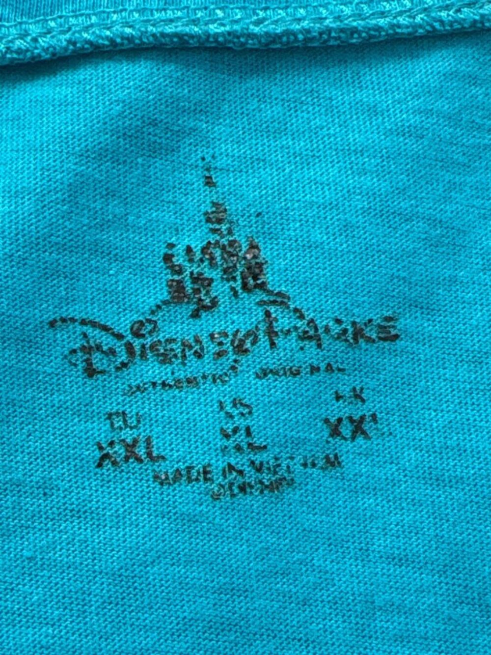 Disney Parks Blue Paisley Long Sleeve Shirt, Embroidered Mickey XL 60% Cotton - Picture 4 of 6